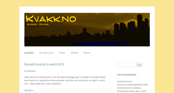 Desktop Screenshot of kvakk.no